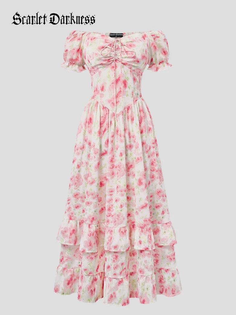 SEVERINE™ - Off-Shoulder Floral Pocket Sundress