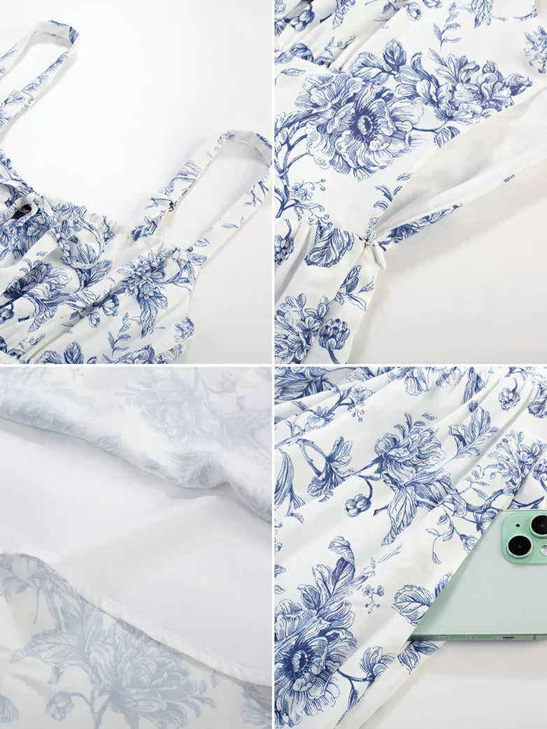 PERRINE™ - Summer Floral Milkmaid Dress