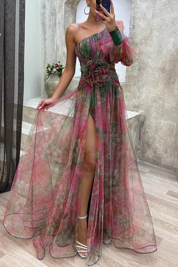 Sunniva™ - Summer Escape Beauty Floral Pleated Maxi Dress