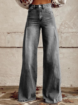 LUCIENNE™ - Elegant Wide-Leg Trousers