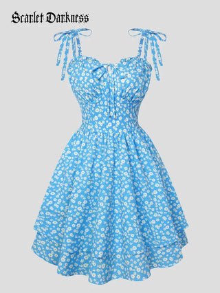 MIREILLE™ - Ditsy Floral Fitted Dress