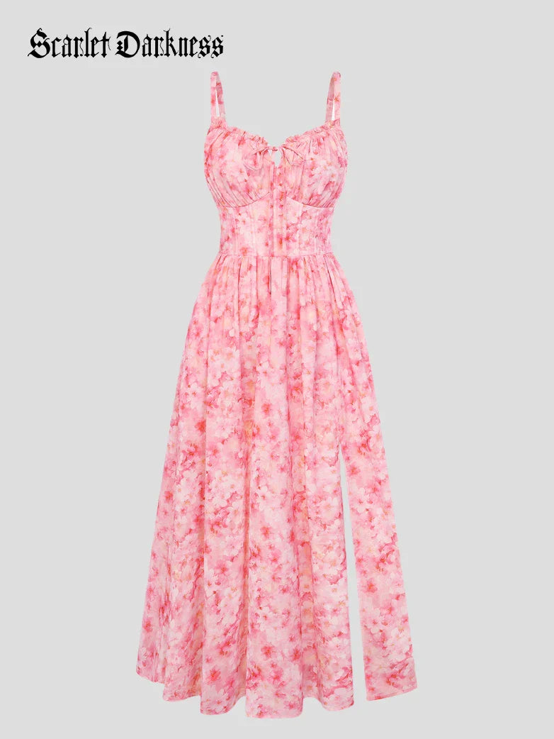 SUZANNE™ - Summer Slit Floral Dress