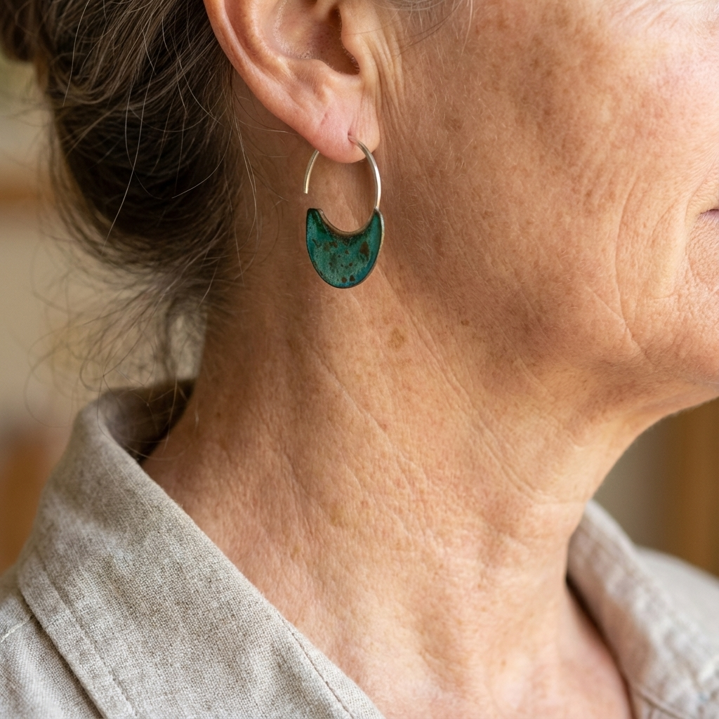 ROSAMOND - Weathered Turquoise Earrings