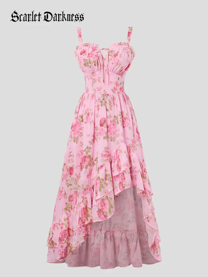 NADINE™ - Chiffon High-Low Wedding Guest Dress
