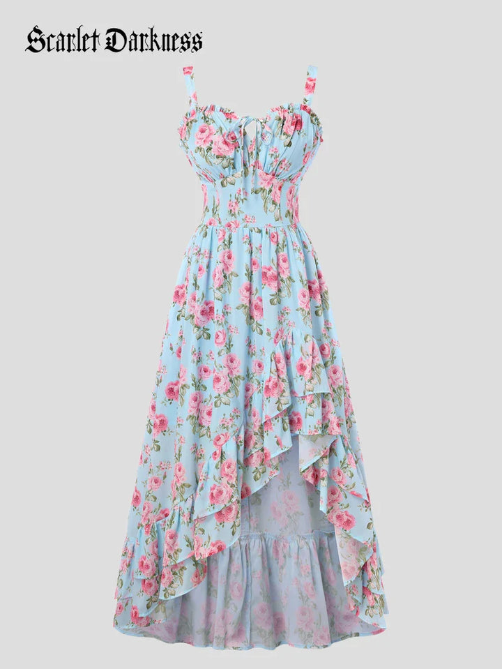 NADINE™ - Chiffon High-Low Wedding Guest Dress