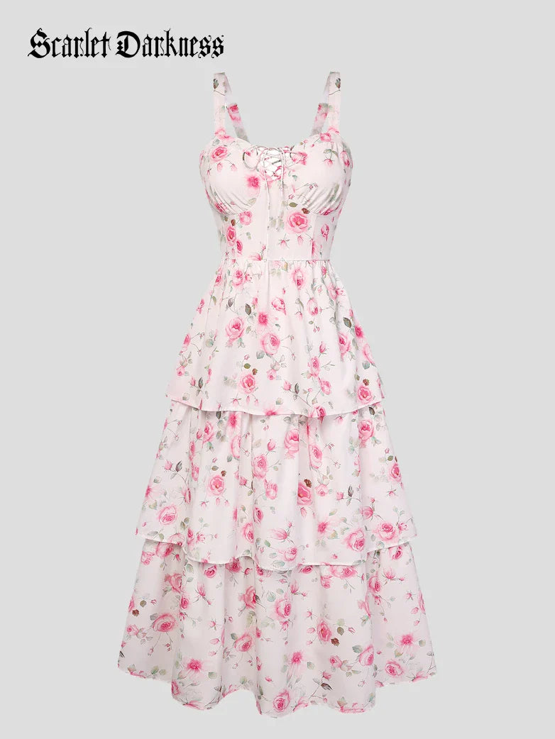YVETTE™ - Summer Night Floral Wedding Dress