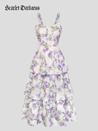 YVETTE™ - Summer Night Floral Wedding Dress