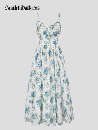 SUZANNE™ - Summer Slit Floral Dress