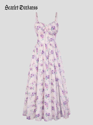 SUZANNE™ - Summer Slit Floral Dress