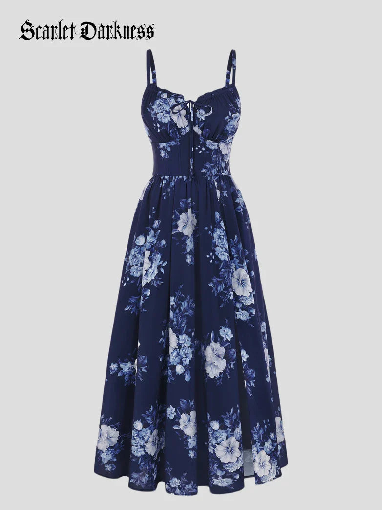 SUZANNE™ - Summer Slit Floral Dress