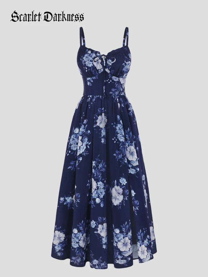 SUZANNE™ - Summer Slit Floral Dress