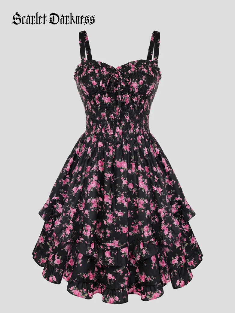 FABIENNE™ - Spring Tea Party Milkmaid Dress