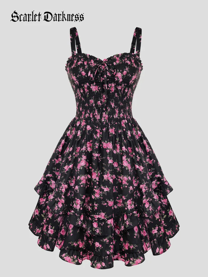 FABIENNE™ - Spring Tea Party Milkmaid Dress