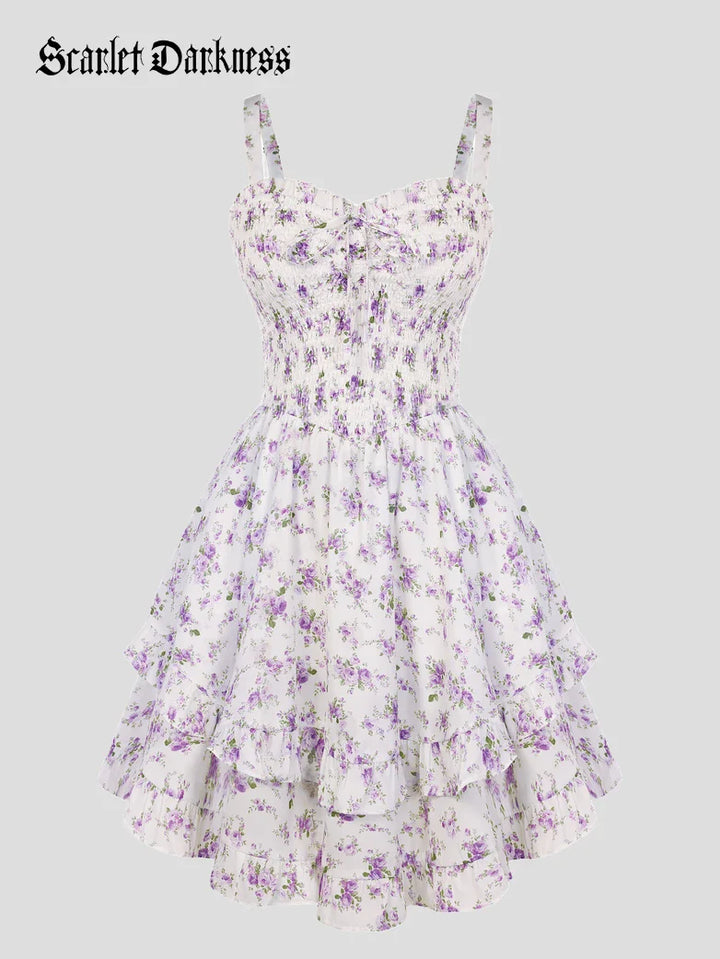 FABIENNE™ - Spring Tea Party Milkmaid Dress