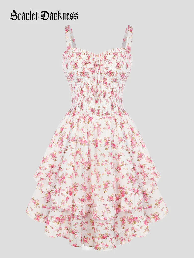 FABIENNE™ - Spring Tea Party Milkmaid Dress