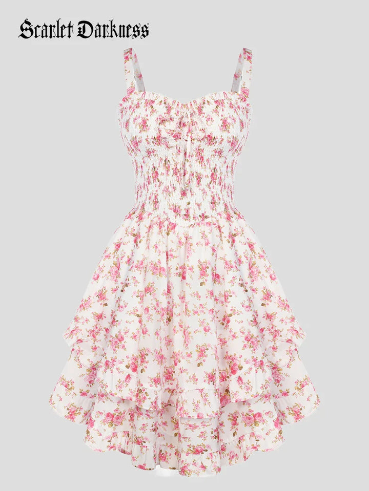 FABIENNE™ - Spring Tea Party Milkmaid Dress