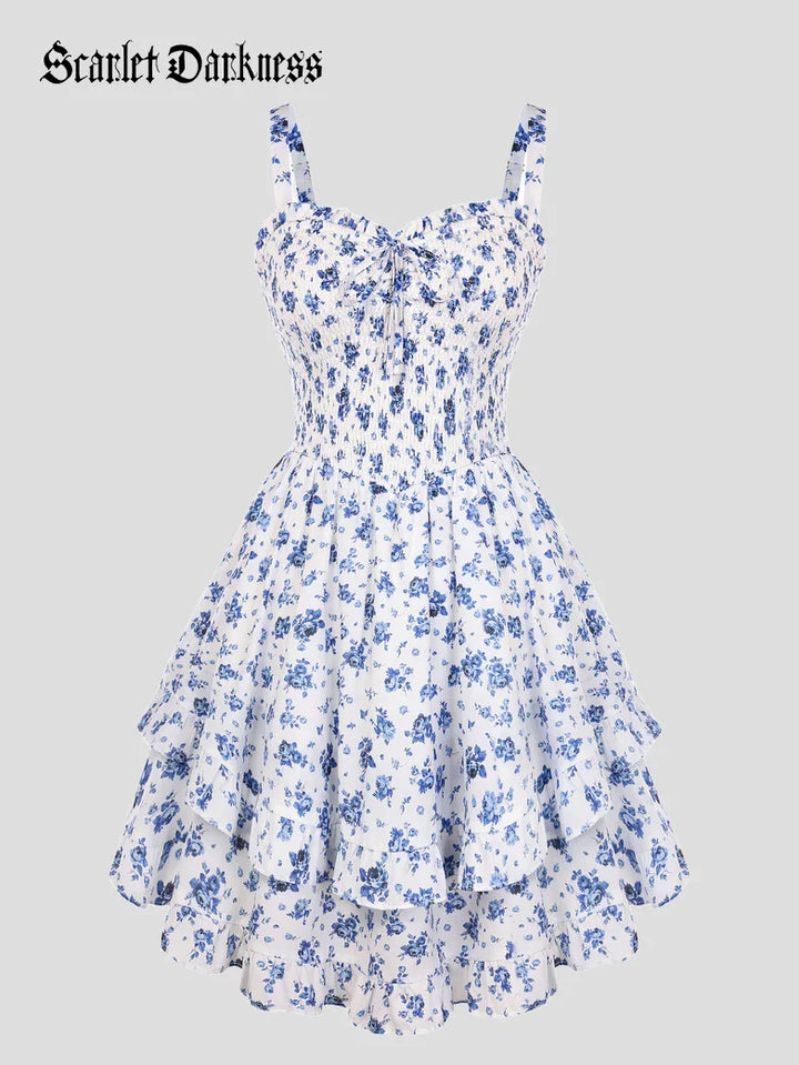 FABIENNE™ - Spring Tea Party Milkmaid Dress