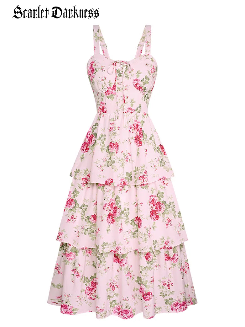 YVETTE™ - Summer Night Floral Wedding Dress