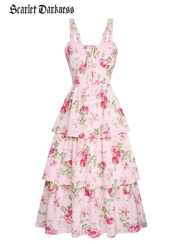 YVETTE™ - Summer Night Floral Wedding Dress