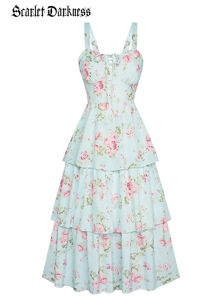 YVETTE™ - Summer Night Floral Wedding Dress