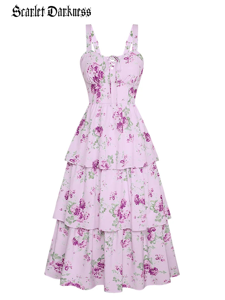 YVETTE™ - Summer Night Floral Wedding Dress