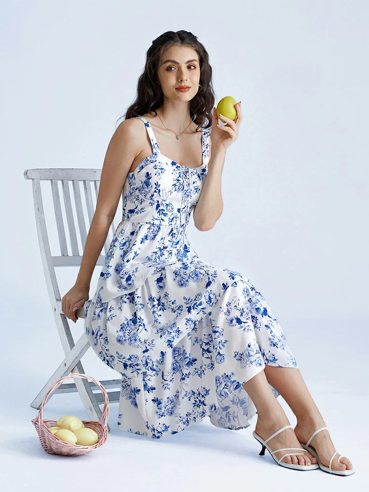 YVETTE™ - Summer Night Floral Wedding Dress