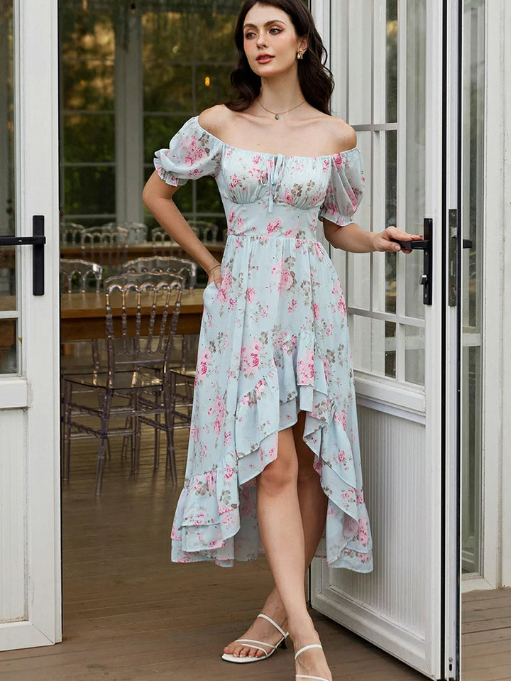 RAPHAELLE™ - Victorian Puff-Sleeve Wedding Dress