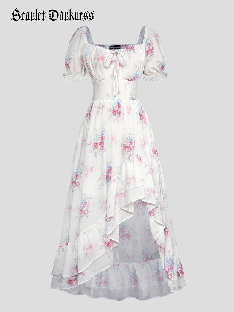 RAPHAELLE™ - Victorian Puff-Sleeve Wedding Dress