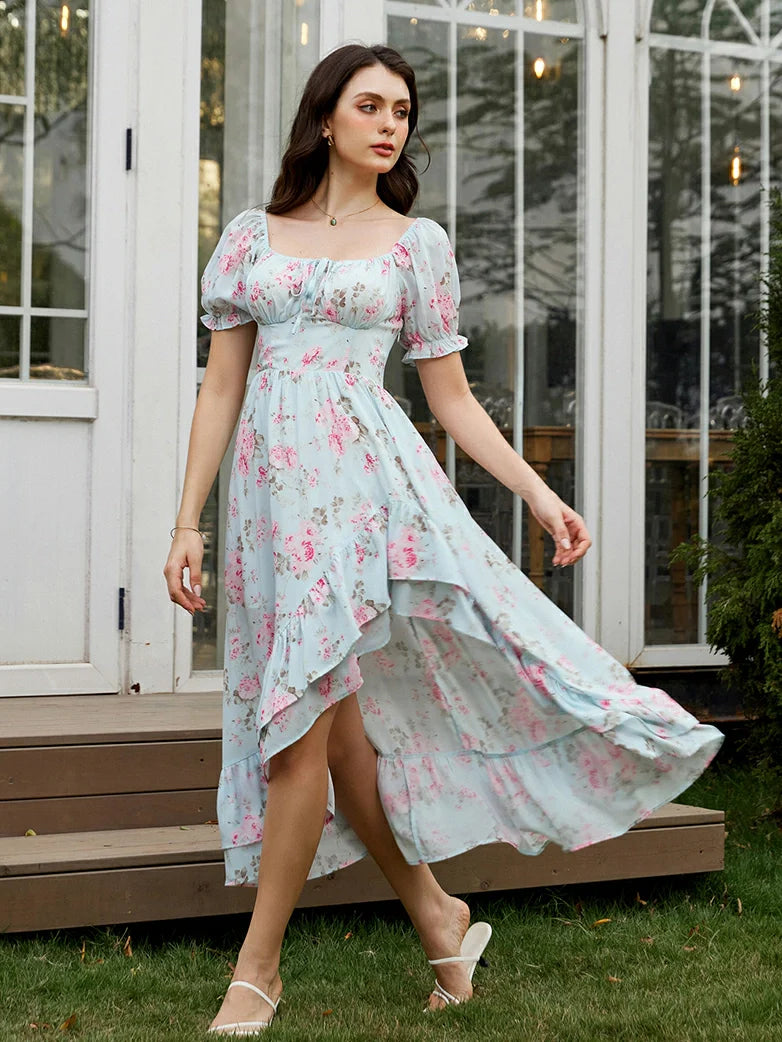 RAPHAELLE™ - Victorian Puff-Sleeve Wedding Dress