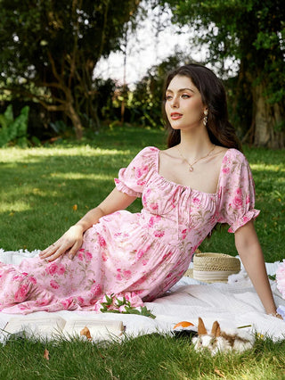 RAPHAELLE™ - Victorian Puff-Sleeve Wedding Dress