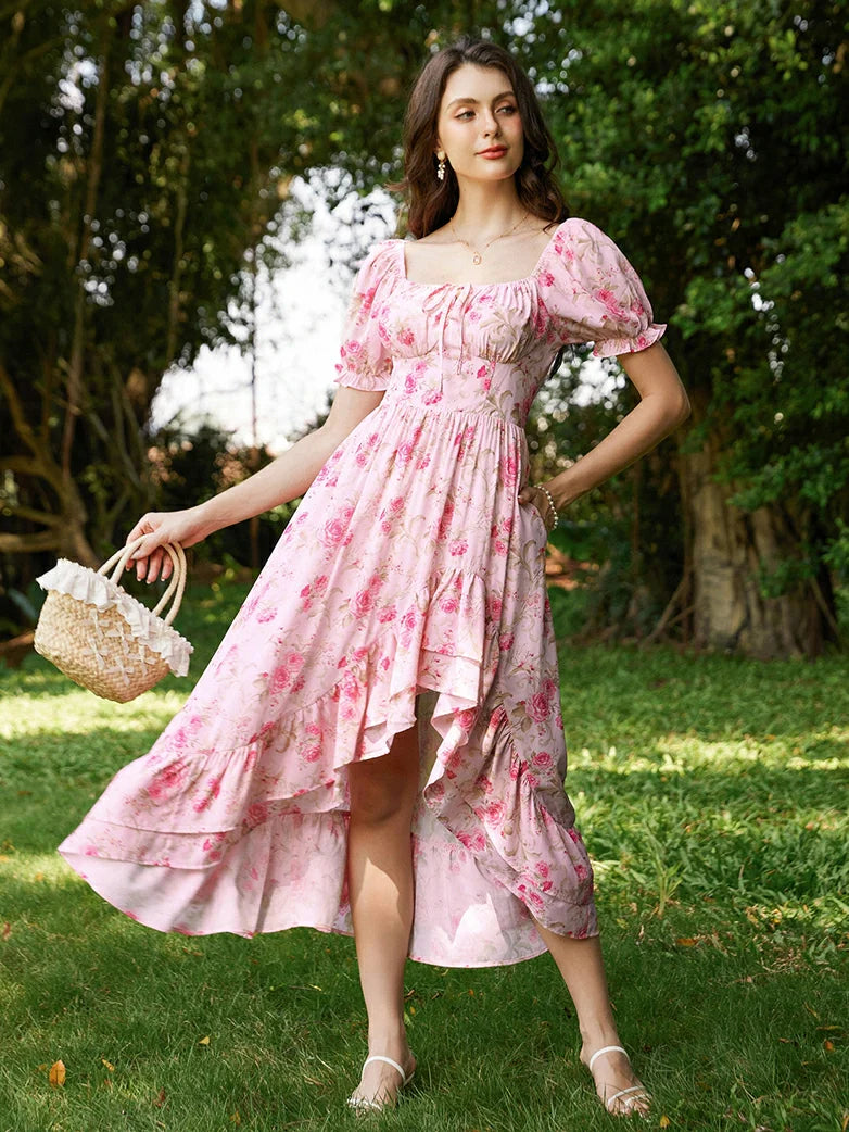RAPHAELLE™ - Victorian Puff-Sleeve Wedding Dress