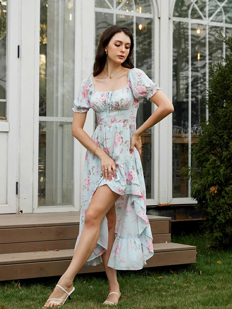 RAPHAELLE™ - Victorian Puff-Sleeve Wedding Dress