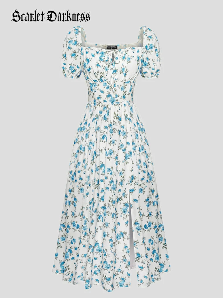 JOSETTE™ - Provence Slit Party Sundress