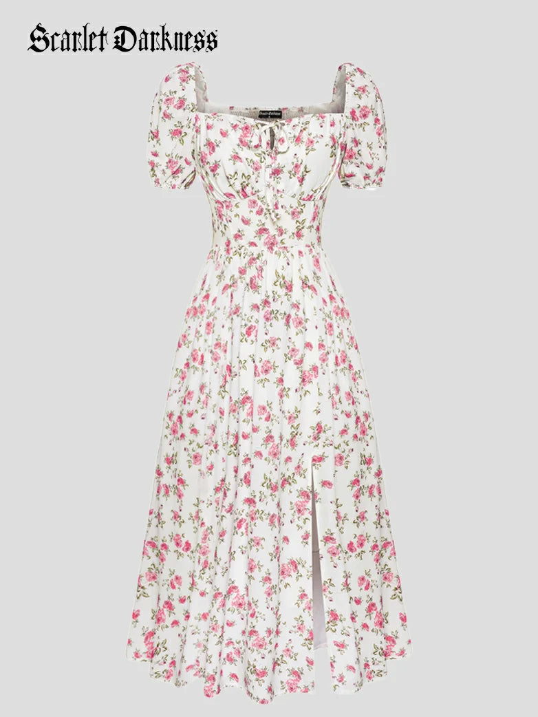 JOSETTE™ - Provence Slit Party Sundress