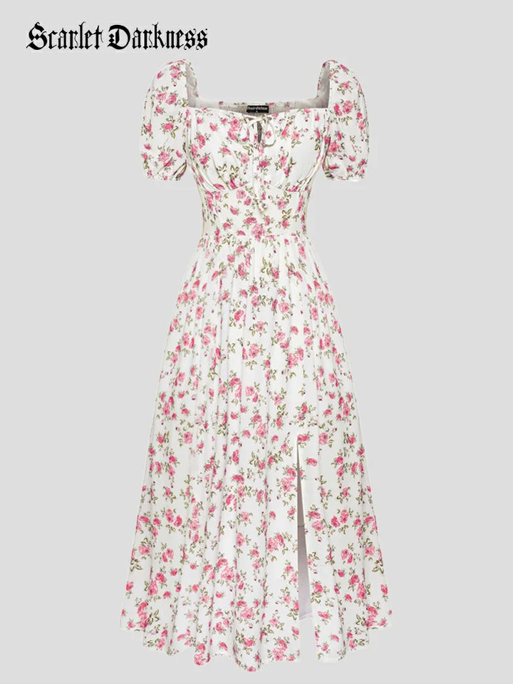 JOSETTE™ - Provence Slit Party Sundress