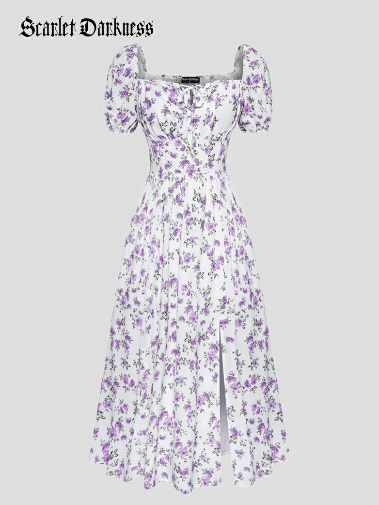 JOSETTE™ - Provence Slit Party Sundress