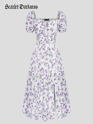 JOSETTE™ - Provence Slit Party Sundress