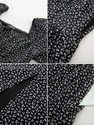 Victorian Spring Slit Party Sundress with Pockets