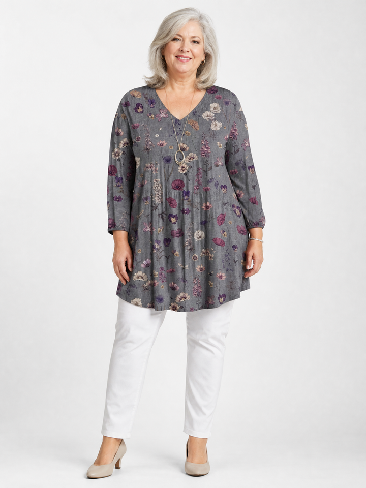 GILDA™ - Long-Sleeve V-Neck Blouse
