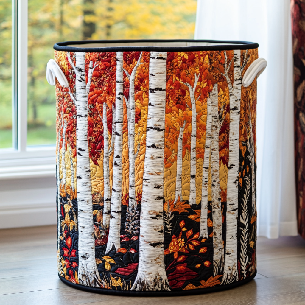 RONJA - Forest Multi-Design Quilted Laundry Basket