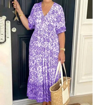 AMITY™ - Floral Boho Maxi Dress