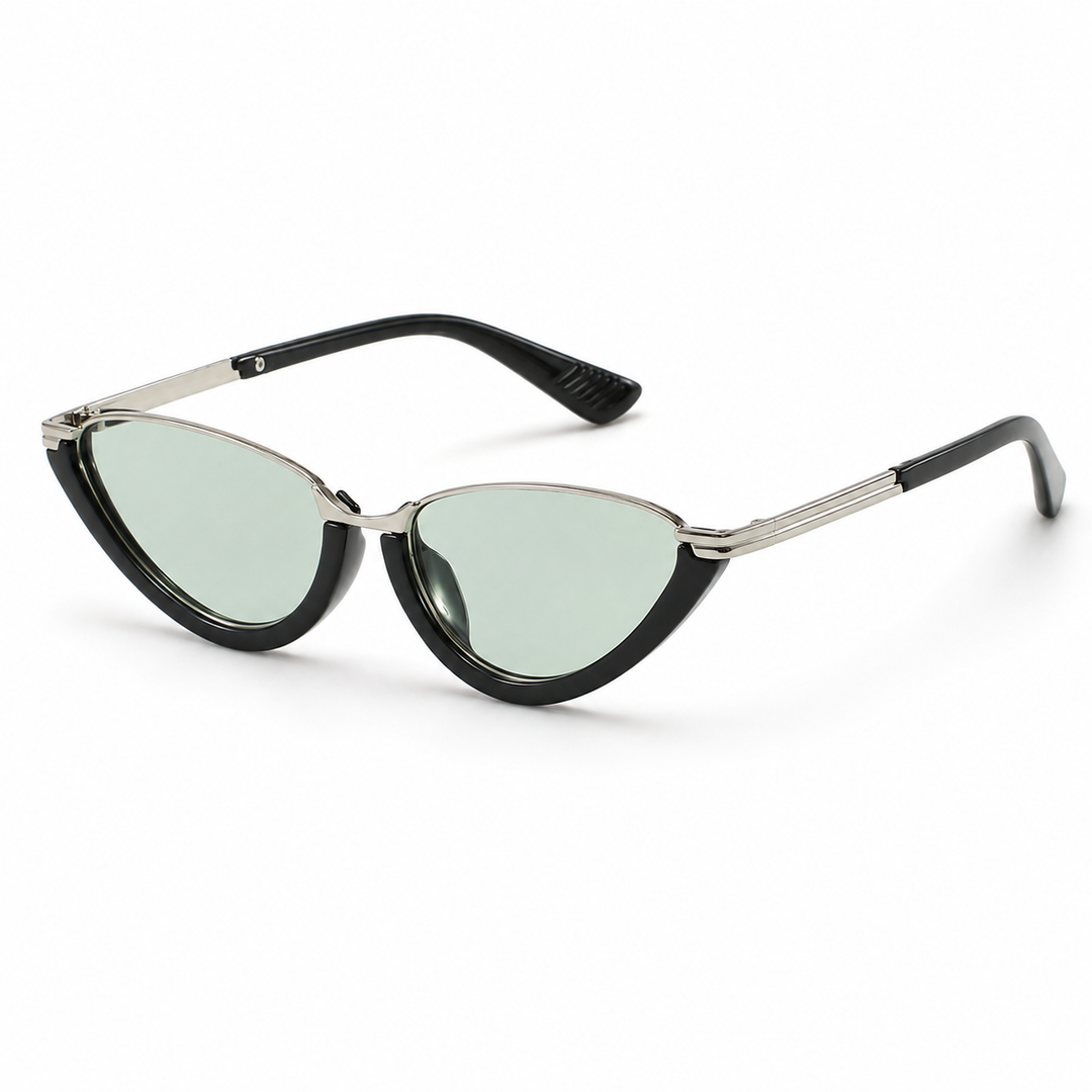 AURELIE Retro Cat-Eye Sunglasses Green