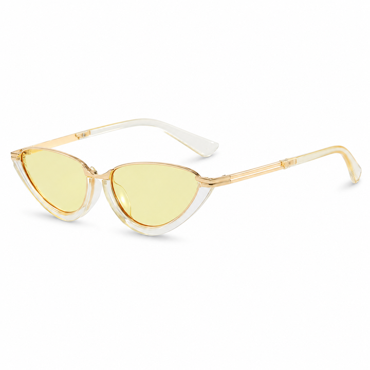 AURELIE Retro Cat-Eye Sunglasses Yellow