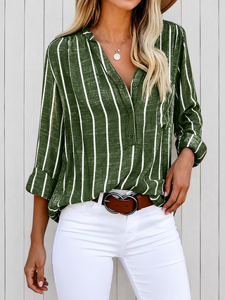 Georgette - Stylish Striped Blouse