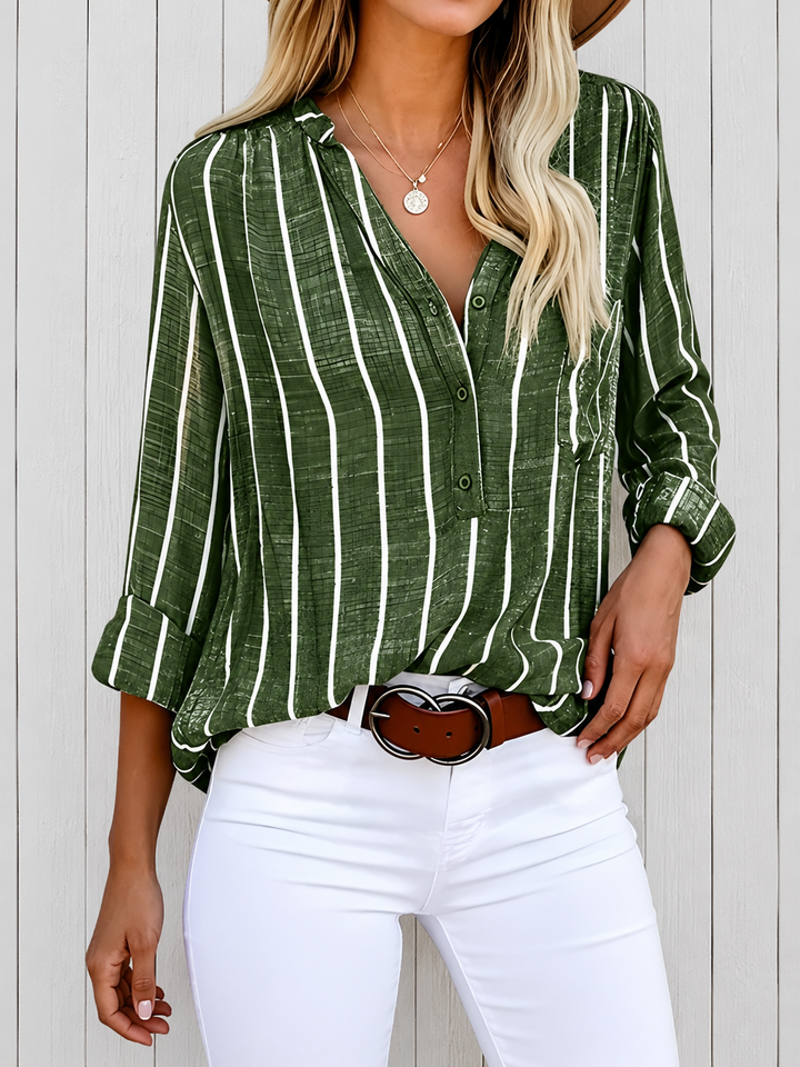 Georgette - Stylish Striped Blouse