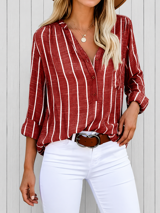 Georgette - Stylish Striped Blouse