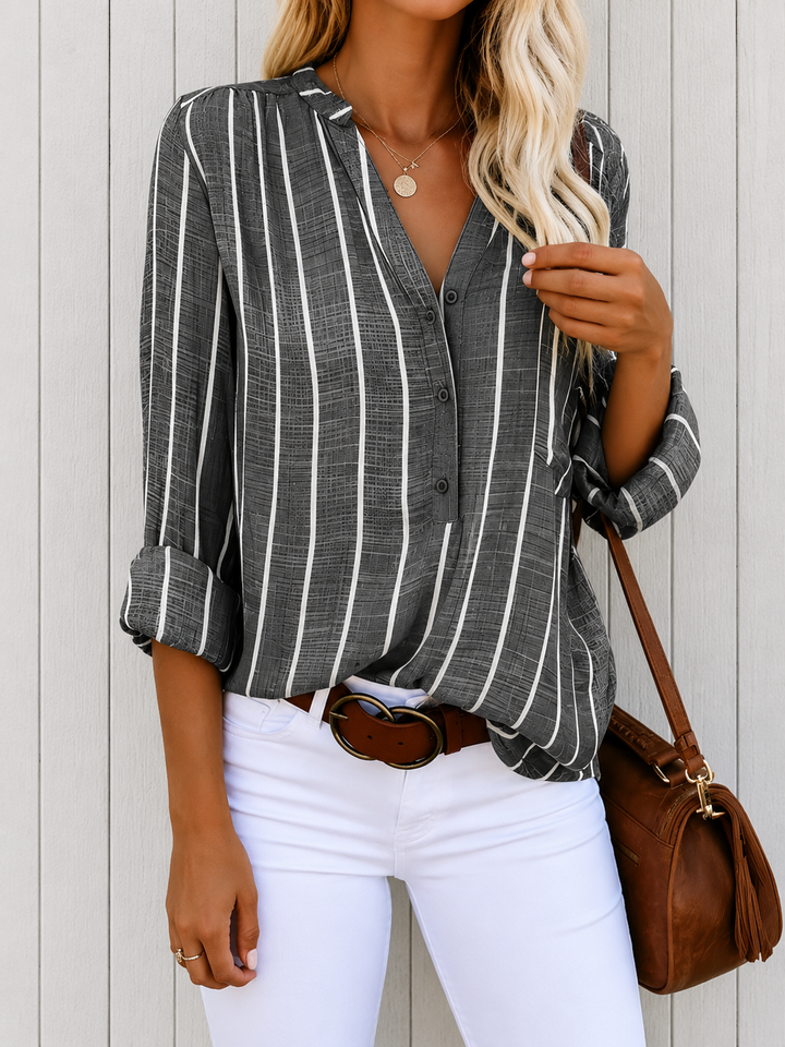 Georgette - Stylish Striped Blouse