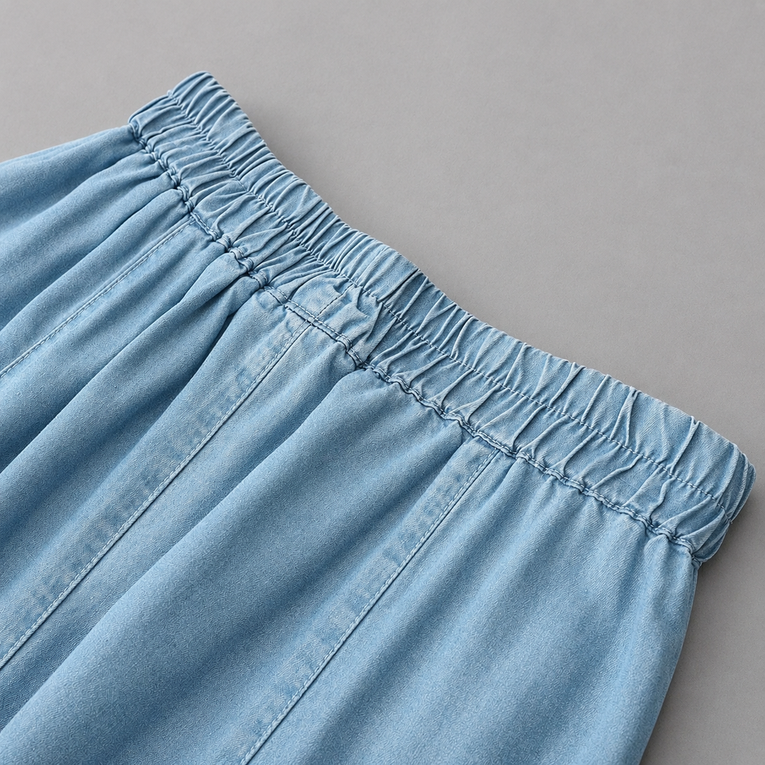 ODETTE Relaxed Denim Skirt