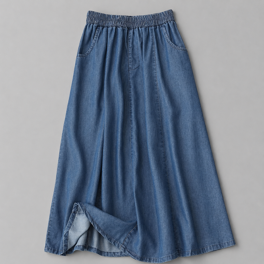 ODETTE Relaxed Denim Skirt