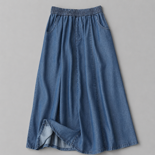 ODETTE Relaxed Denim Skirt